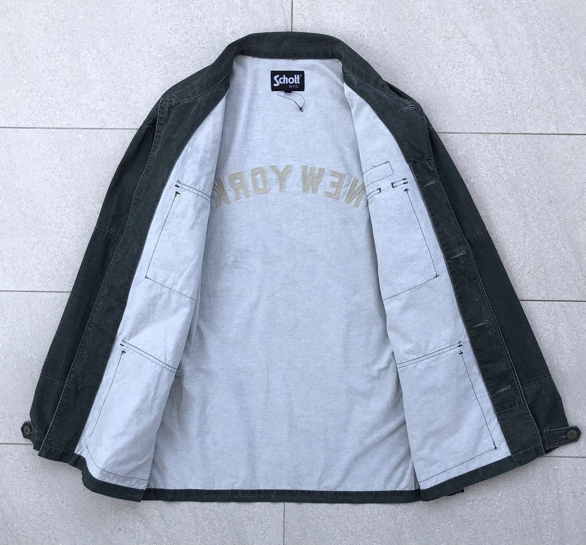 Schott Vintage Schott N.Y.C Military Bideae Jacket 2XL Size US XXL / EU 58 / 5 - 13 Thumbnail