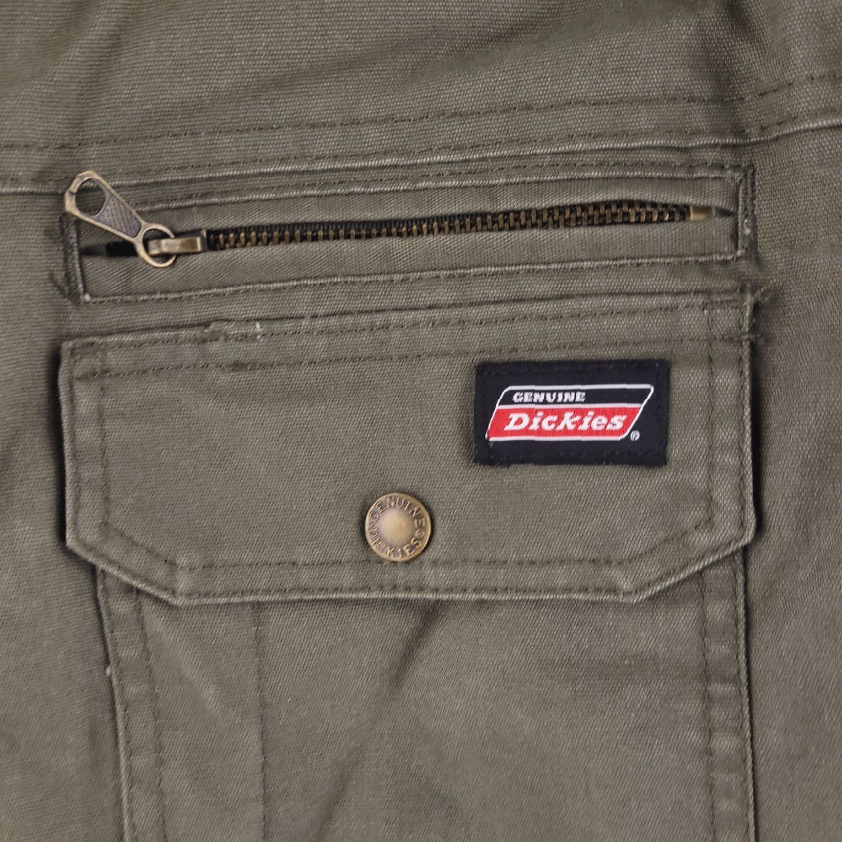 Dickies Dickies Hoodie Mens M Green Duck Canvas Cotton Fleece Work Casual Olive Quilted Jacket Size US M / EU 48-50 / 2 - 3 Thumbnail