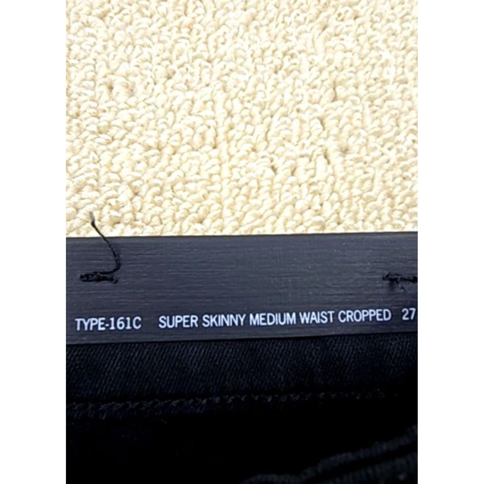 Diesel Black Gold Diesel Black Gold TYPE-16C Black Super Skinny Cropped Jeans Unisex Size US 27 - 4 Thumbnail