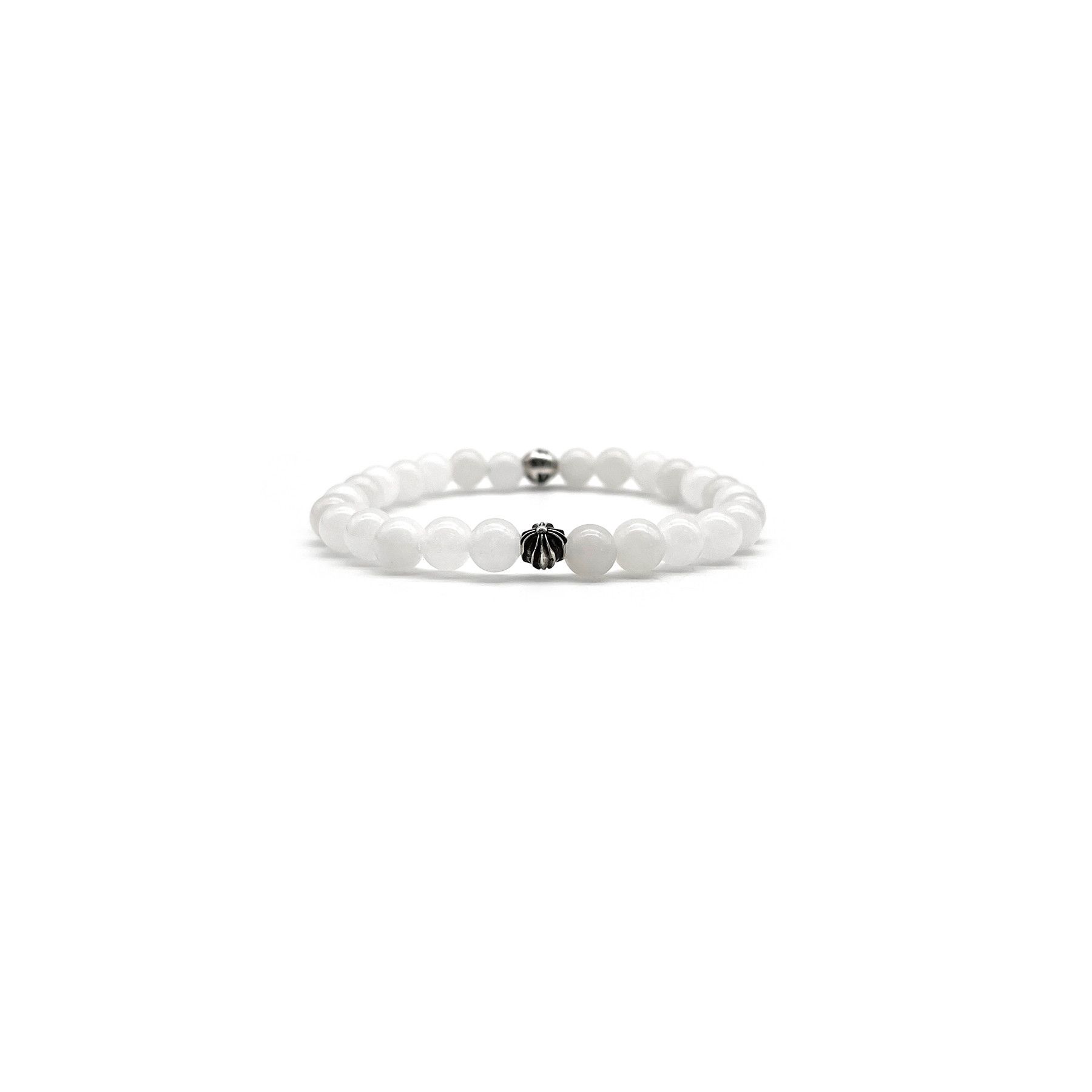 Chrome Hearts Chrome Hearts 6mm White Bead Bracelet Size ONE SIZE - 2 Thumbnail