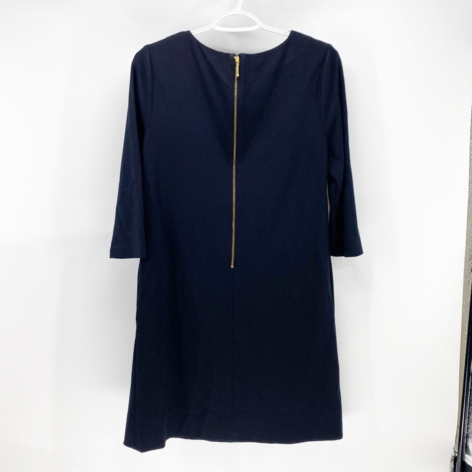 Kate Spade Kate Spade NY Ruffle Pocket Knit Shift Dress Black sz 4 Size S / US 4 / IT 40 - 12 Thumbnail