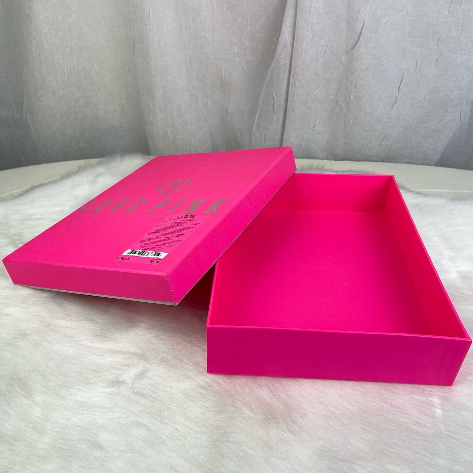 Victoria's Secret Victoria’s Secret PINK Gift Decor Storage Box Silver Logo Size ONE SIZE - 7 Thumbnail