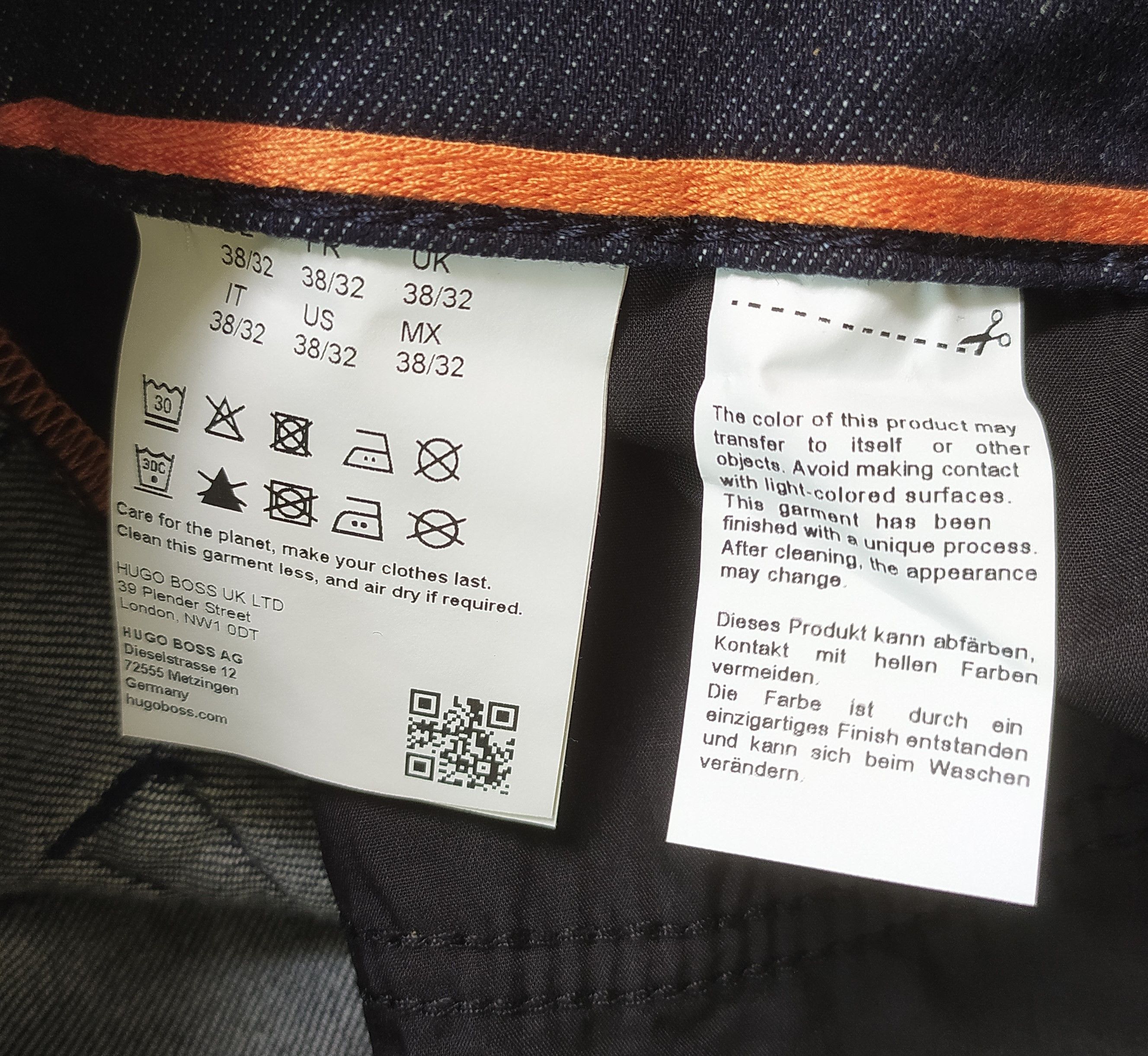 Hugo Boss HUGO BOSS RE.MAINE Regular Fit Jeans FREE SHIPPING T/6038 Size US 38 / EU 54 - 6 Thumbnail