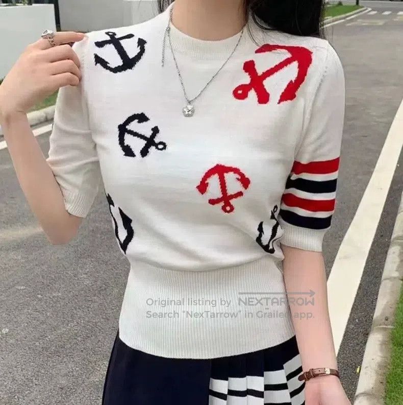 Thom Browne Thom Browne Knitted Short Sleeve Size S / US 4 / IT 40 - 4 Thumbnail