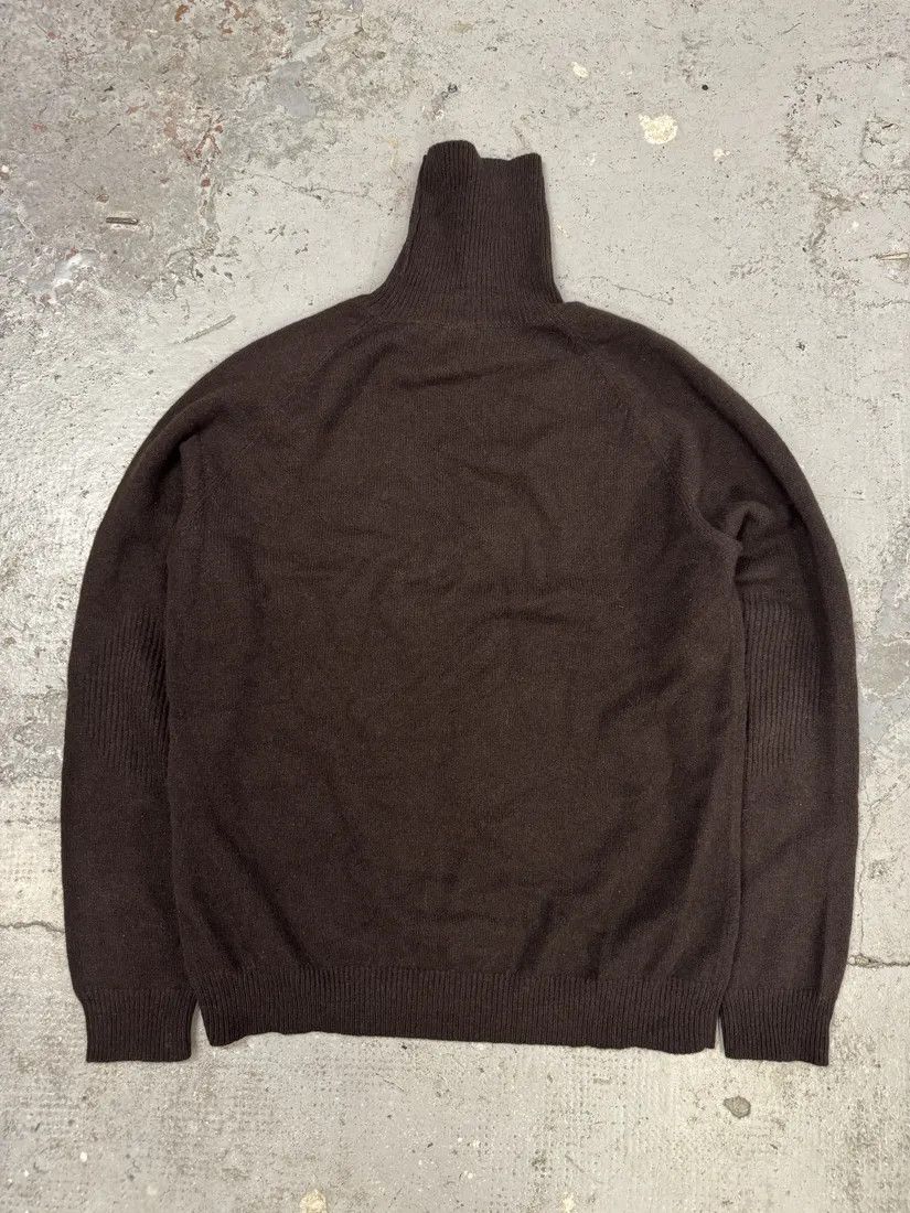 Designer × Vintage 2000s Dries Van Noten Brown Wool Turtleneck Size US M / EU 48-50 / 2 - 4 Thumbnail
