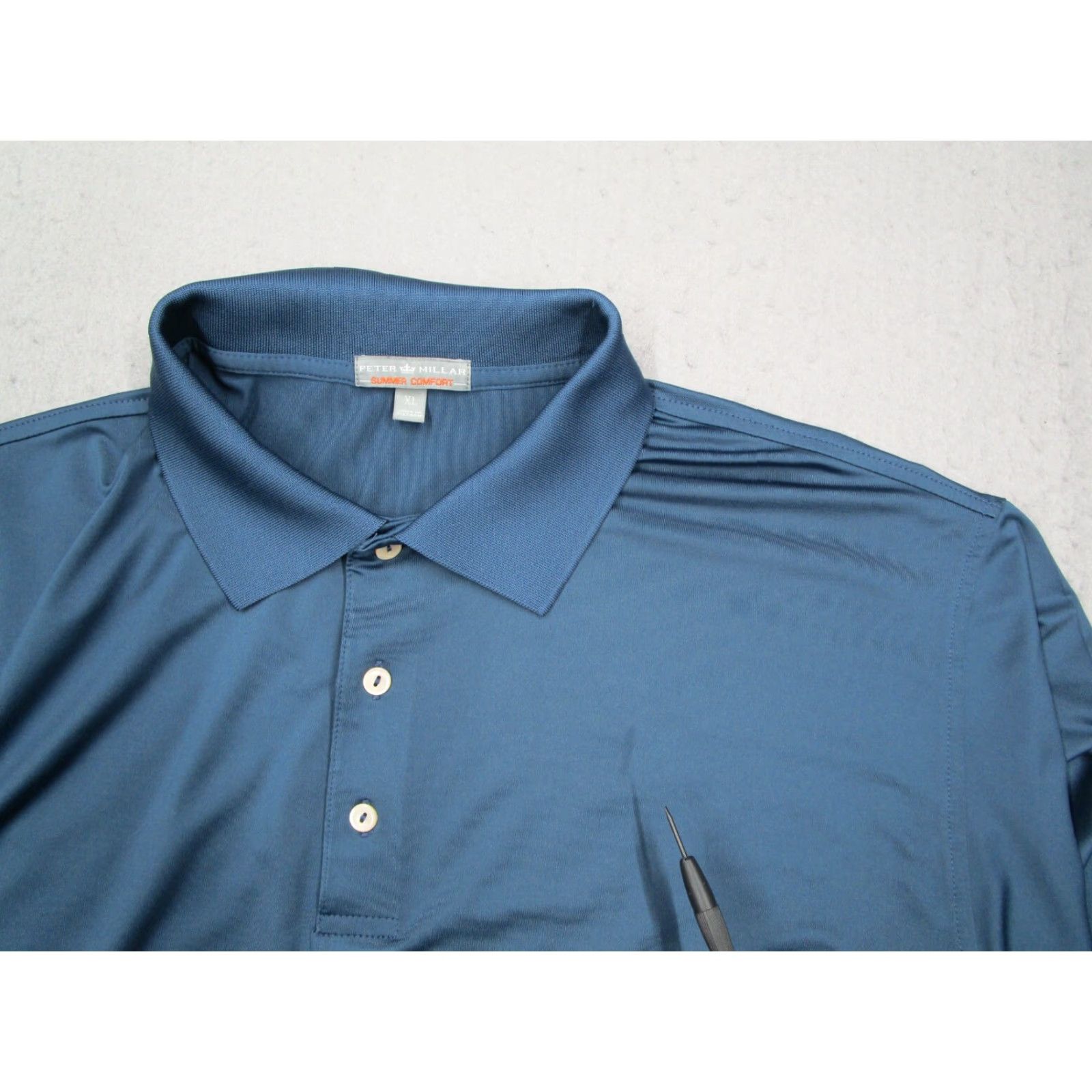 Peter Millar Peter Millar Summer Comfort Polo Shirt Mens XL Blue Short Sleeve Performance Golf Shirt Size US XL / EU 56 / 4 - 5 Thumbnail