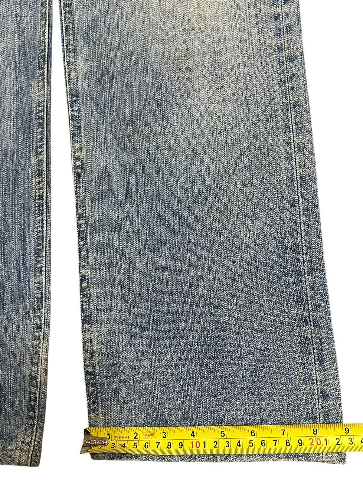 Jun Takahashi Vintage Japanese Uniqlo Blue Wash Style Distress Jeans Size US 31 - 16 Thumbnail