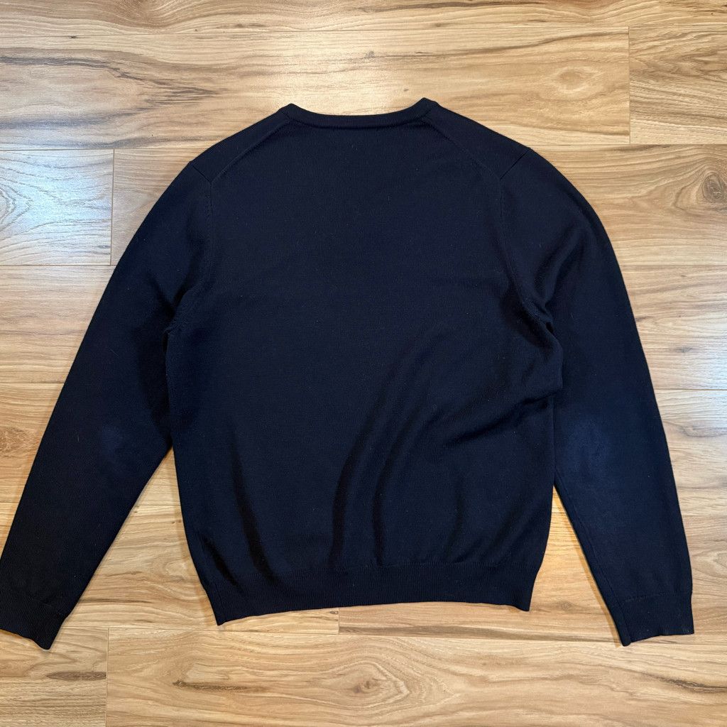 Brooks Brothers Brooks Brothers Men’s M Merino V-Neck Sweater Navy Size US M / EU 48-50 / 2 - 2 Thumbnail