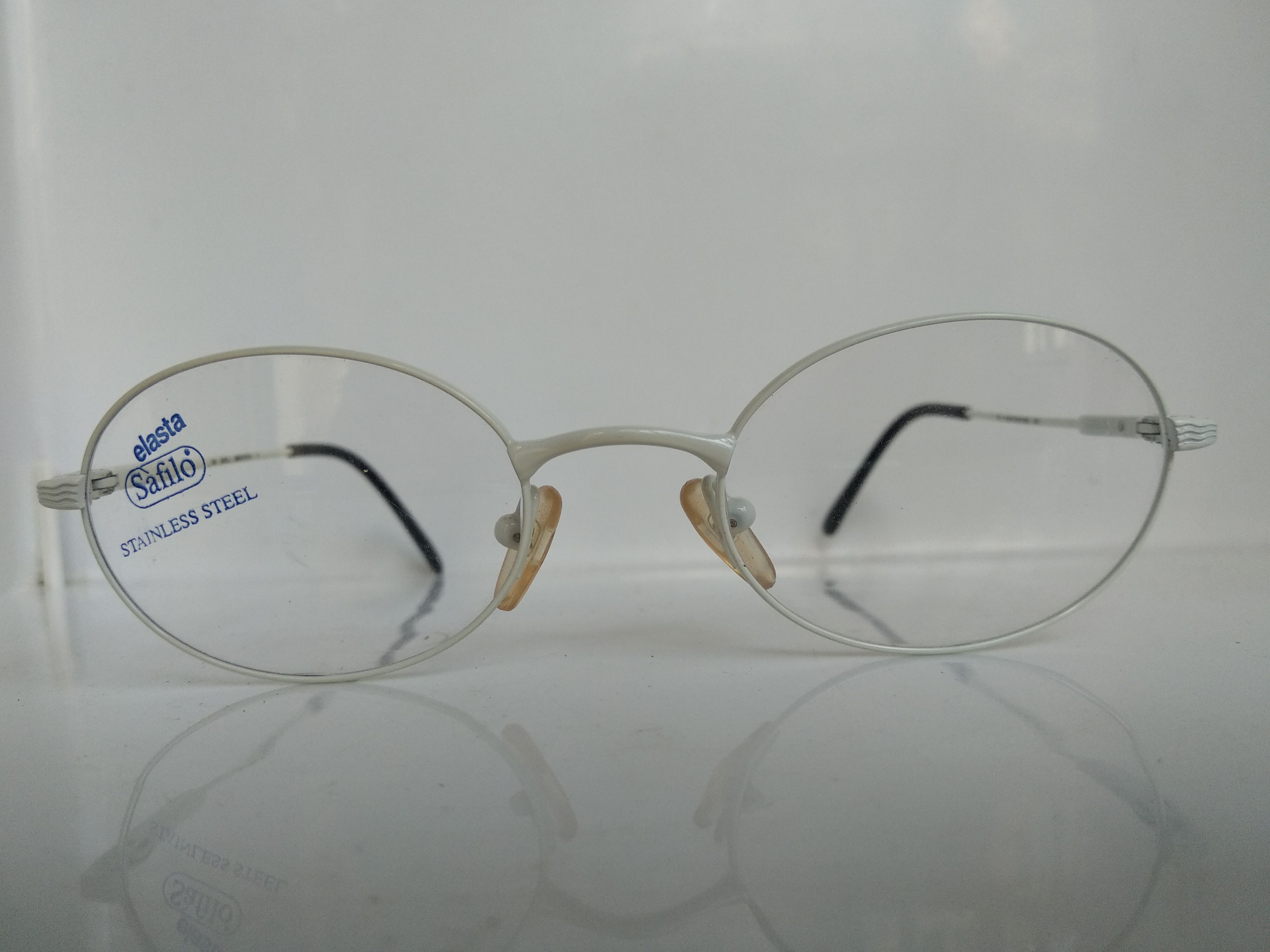 Safilo TEAM 3882 Oval White Eyeglasses Frame Italy