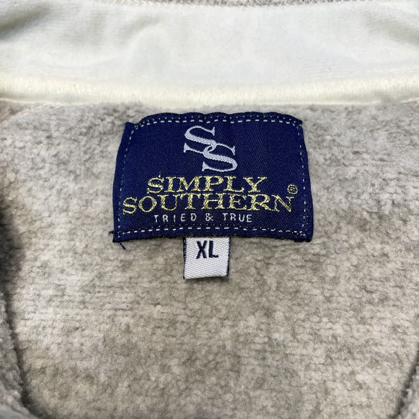Vintage Simply Southern Vest Adult XL Beige Full Zip Outdoor Casual Womens Size XL / US 12-14 / IT 48-50 - 2 Thumbnail