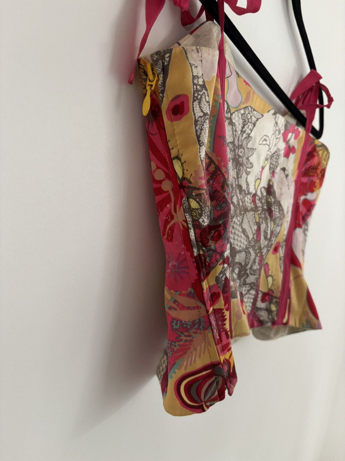 Christian Lacroix Vintage Christian Lacroix Bazar Silk Corset Top Size M / US 6-8 / IT 42-44 - 6 Thumbnail