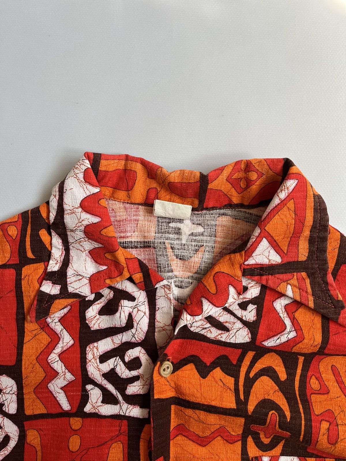 Sears Vintage 60s Sears Kings Road Orange Hawaiian Button Up Shirt Size US M / EU 48-50 / 2 - 2 Thumbnail