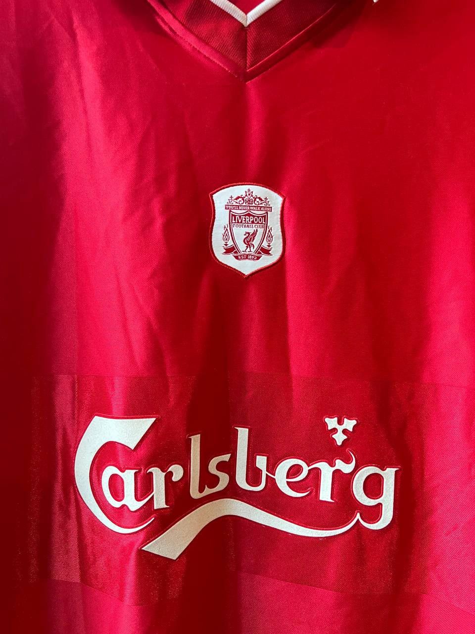 Vintage 2001/2002 LIVERPOOL REMAKE SOCCER JERSEY FOOTBALL SHIRT XXL Size US XXL / EU 58 / 5 - 5 Thumbnail