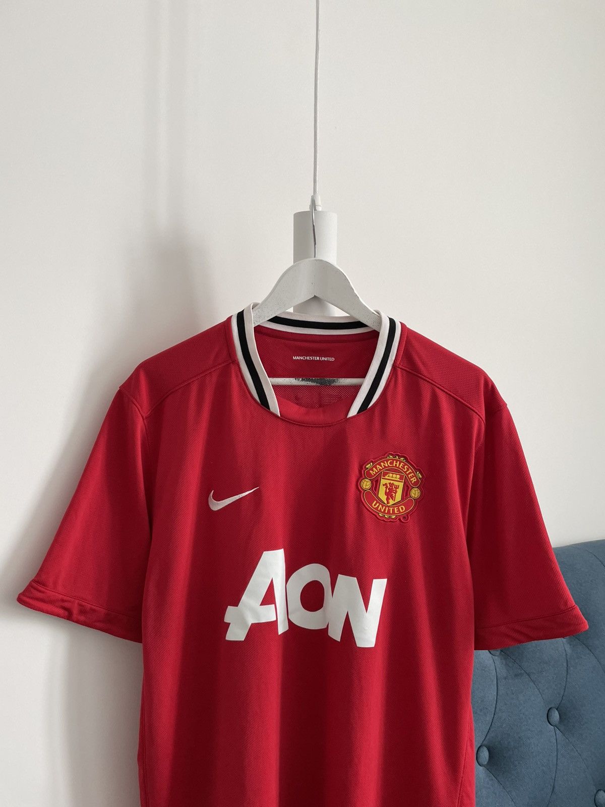 Nike Nike Manchester United 2011/2012 Home Football Shirt Jersey Size US XL / EU 56 / 4 - 2 Thumbnail