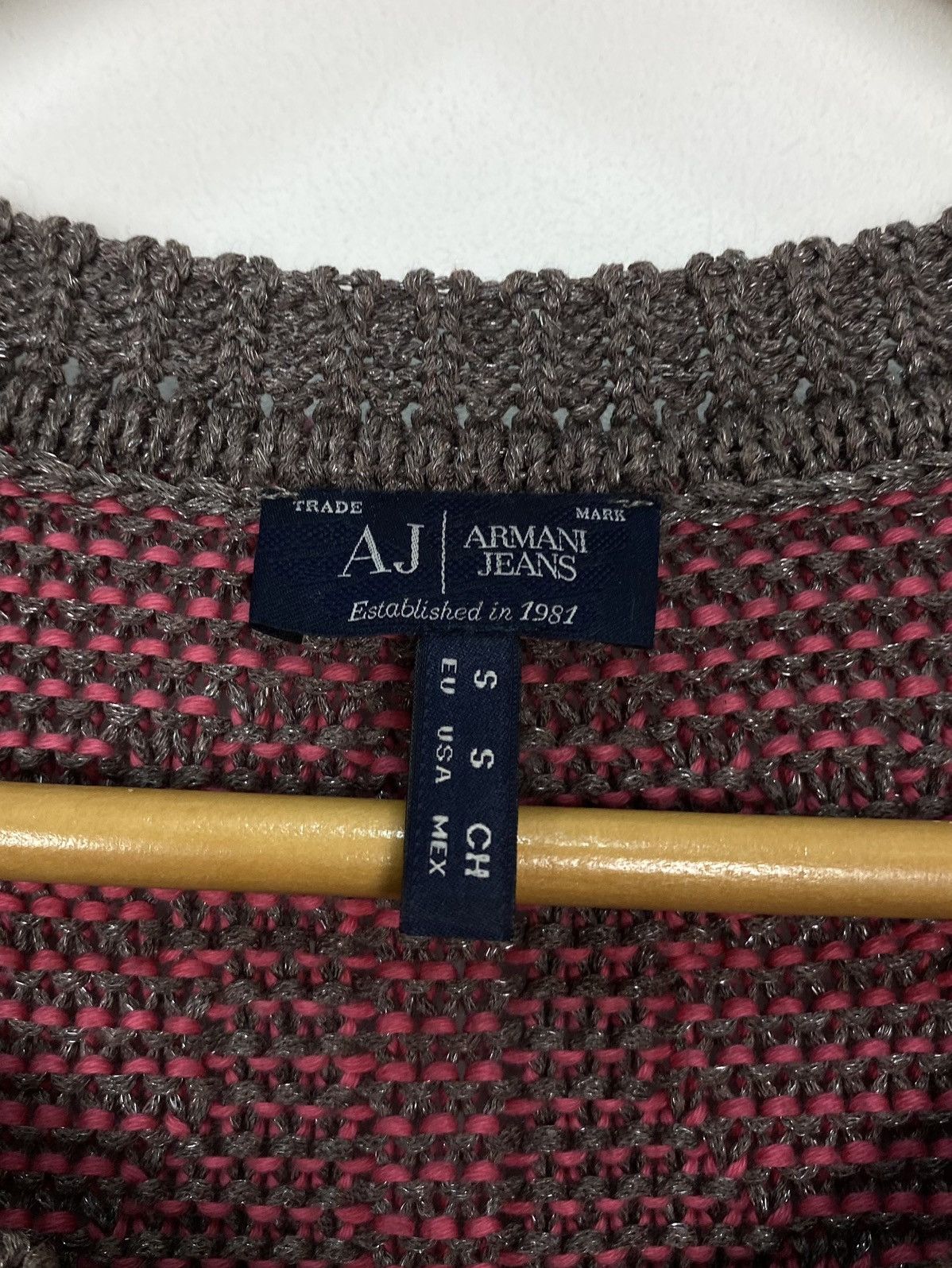 Armani Armani Jeans Round-Neck Jumper Pullover Sweater Womens Sz S Size S / US 4 / IT 40 - 3 Thumbnail