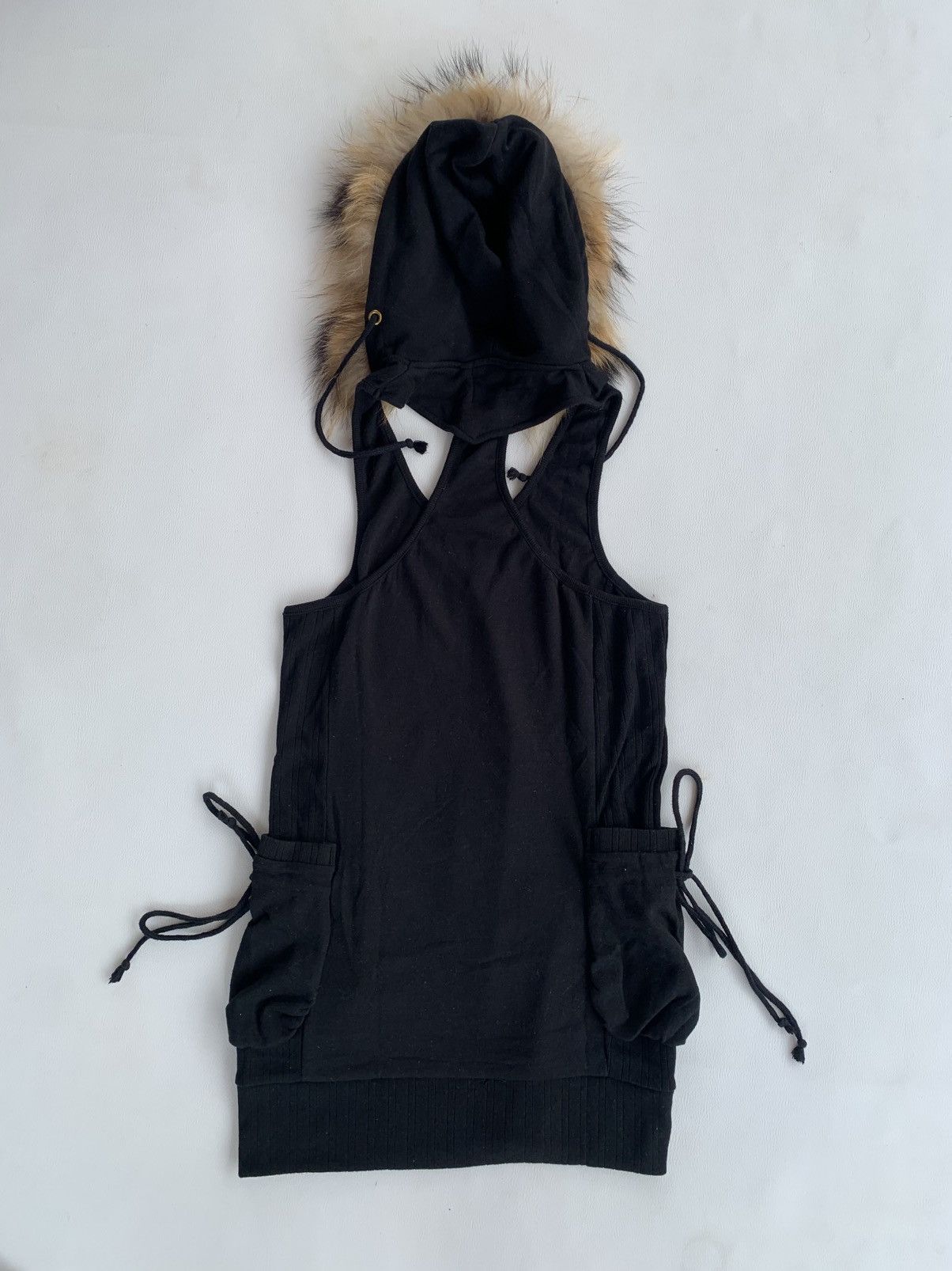 Japanese Brand Crazy Galyge Sexy Tank Dress Fur Hoodie Japanese Brand Size L / US 10 / IT 46 - 7 Thumbnail