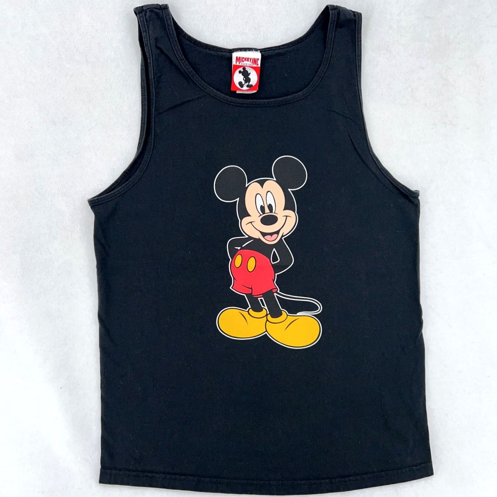 Disney vintage Mickey Mouse Walt Disney T-Shirt Tank Top M black 80s 90s Mens Size US M / EU 48-50 / 2 - 3 Thumbnail