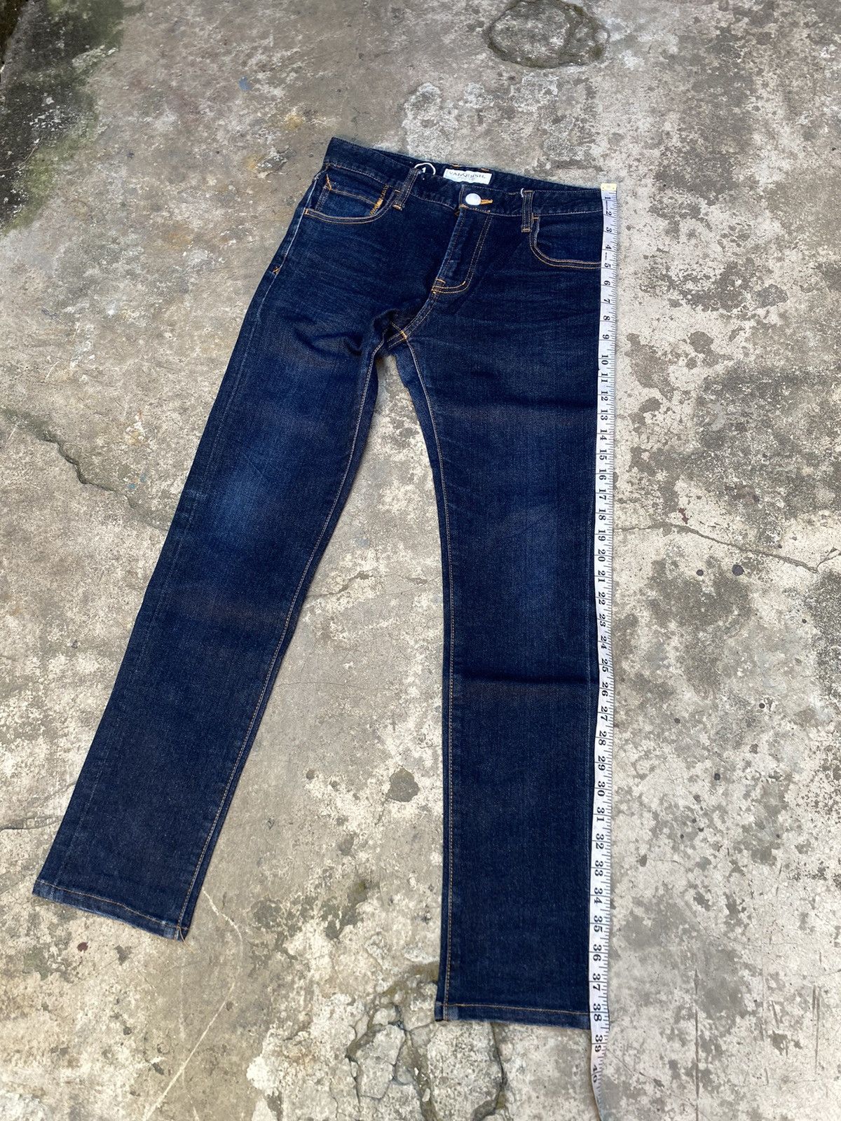 Vanquish Vanquish Tokyo Japan Deep Blue Wash Slim Jeans Size US 30 / EU 46 - 13 Thumbnail