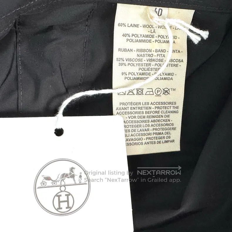 Hermes Hermes Black Drawstring Long Sleeve Windbreaker Jacket wit Size S / US 4 / IT 40 - 6 Thumbnail