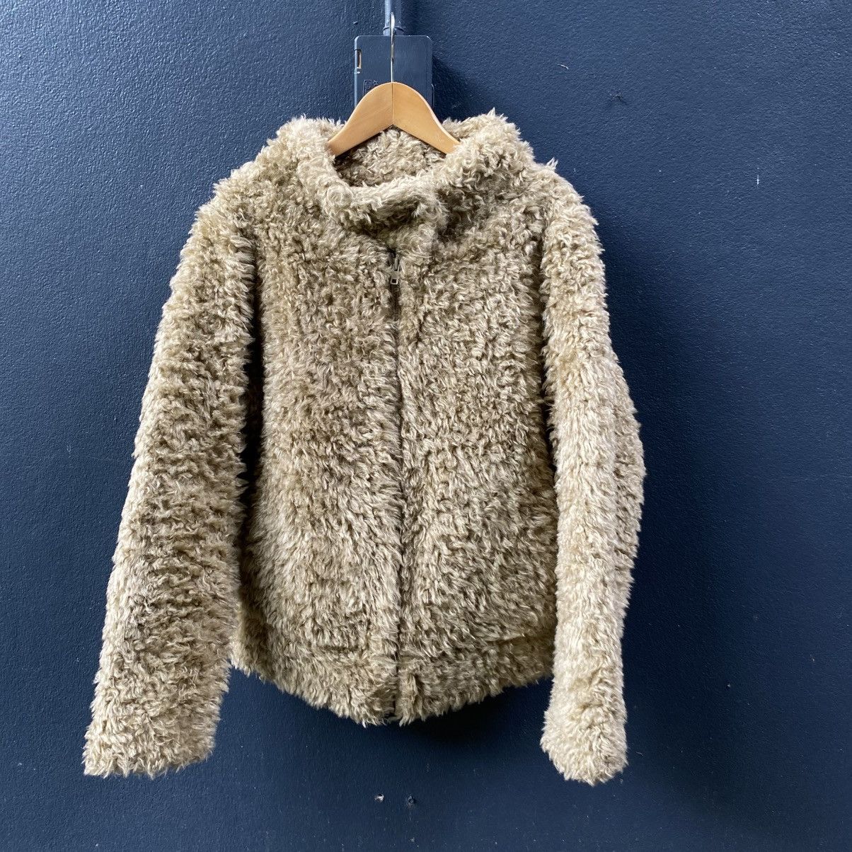 Tsumori Chisato Tsumori Chisato Camel Faux Fur Zip Jacket Size XS / US 0-2 / IT 36-38 - 1 Thumbnail