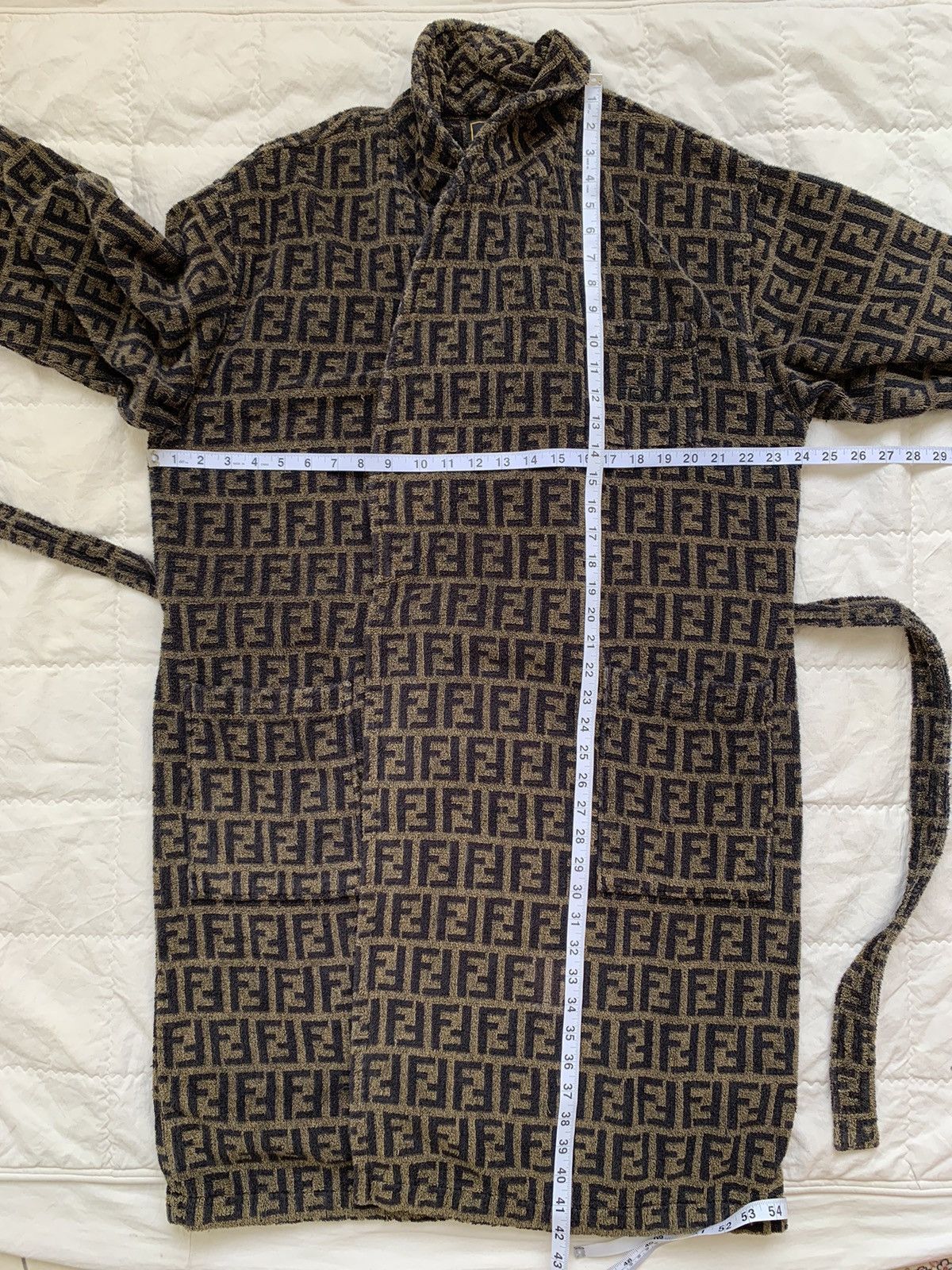Fendi Vintage Fendi Zucca Bathrobe Teleria Size US L / EU 52-54 / 3 - 23 Thumbnail