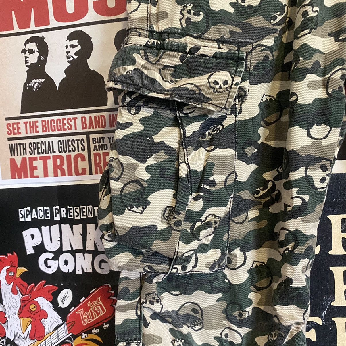 Vintage Vintage Rad Custom Special Sherpa Lined Skull Print Pants Size US 26 / EU 42 - 5 Thumbnail