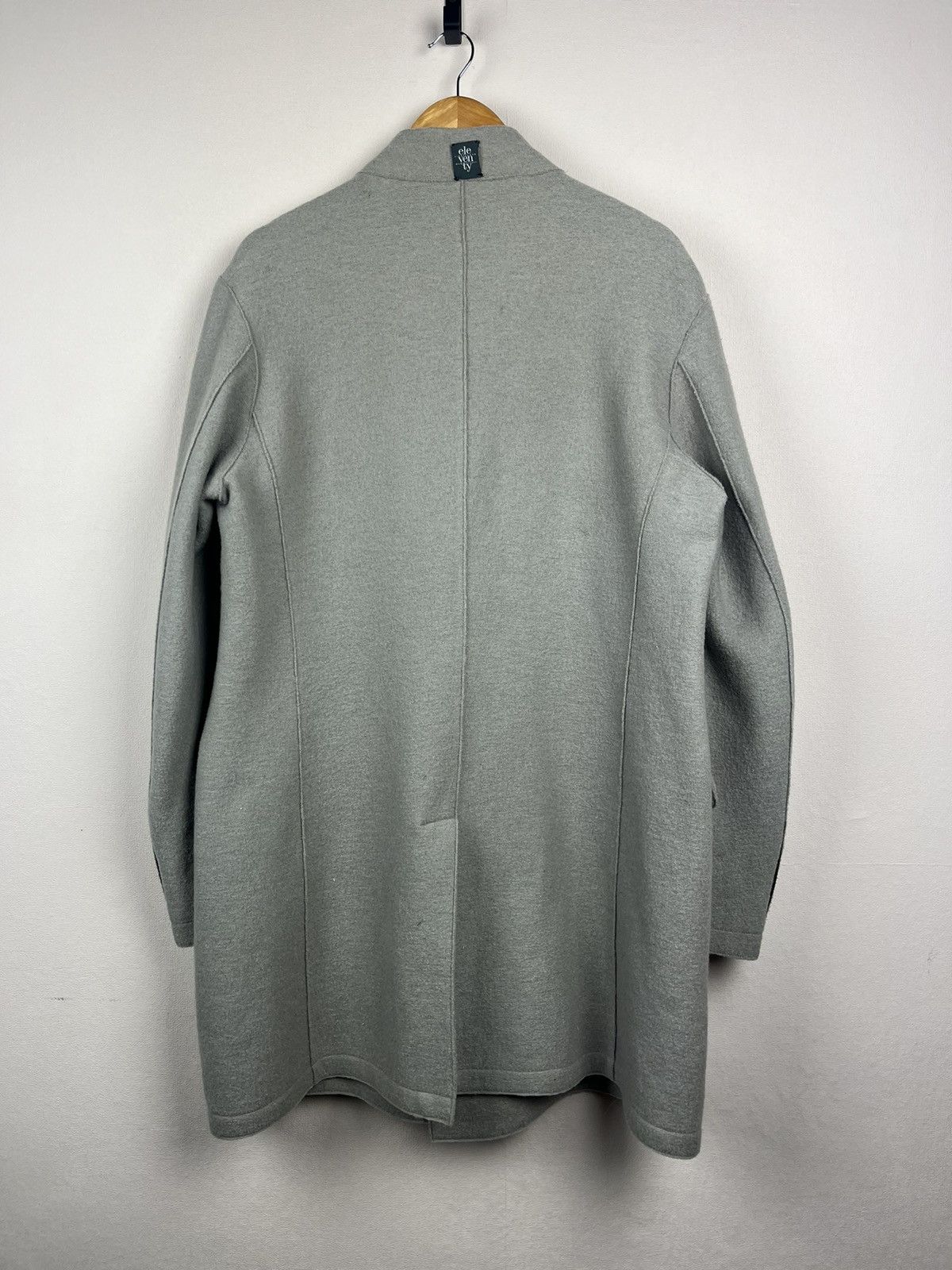Eleventy Eleventy Double Breasted Coat Wool Grey Metal Button Size 52 Size US L / EU 52-54 / 3 - 5 Thumbnail