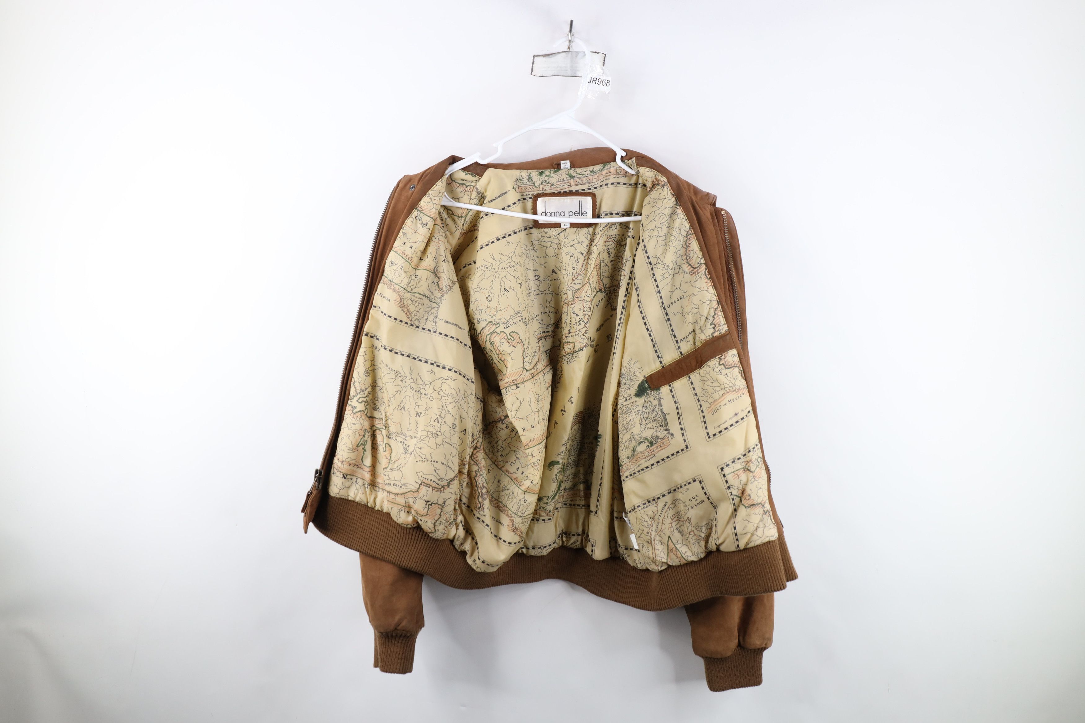 Vintage Vintage 90s Streetwear Suede Leather Flight Bomber Jacket Size US L / EU 52-54 / 3 - 11 Thumbnail