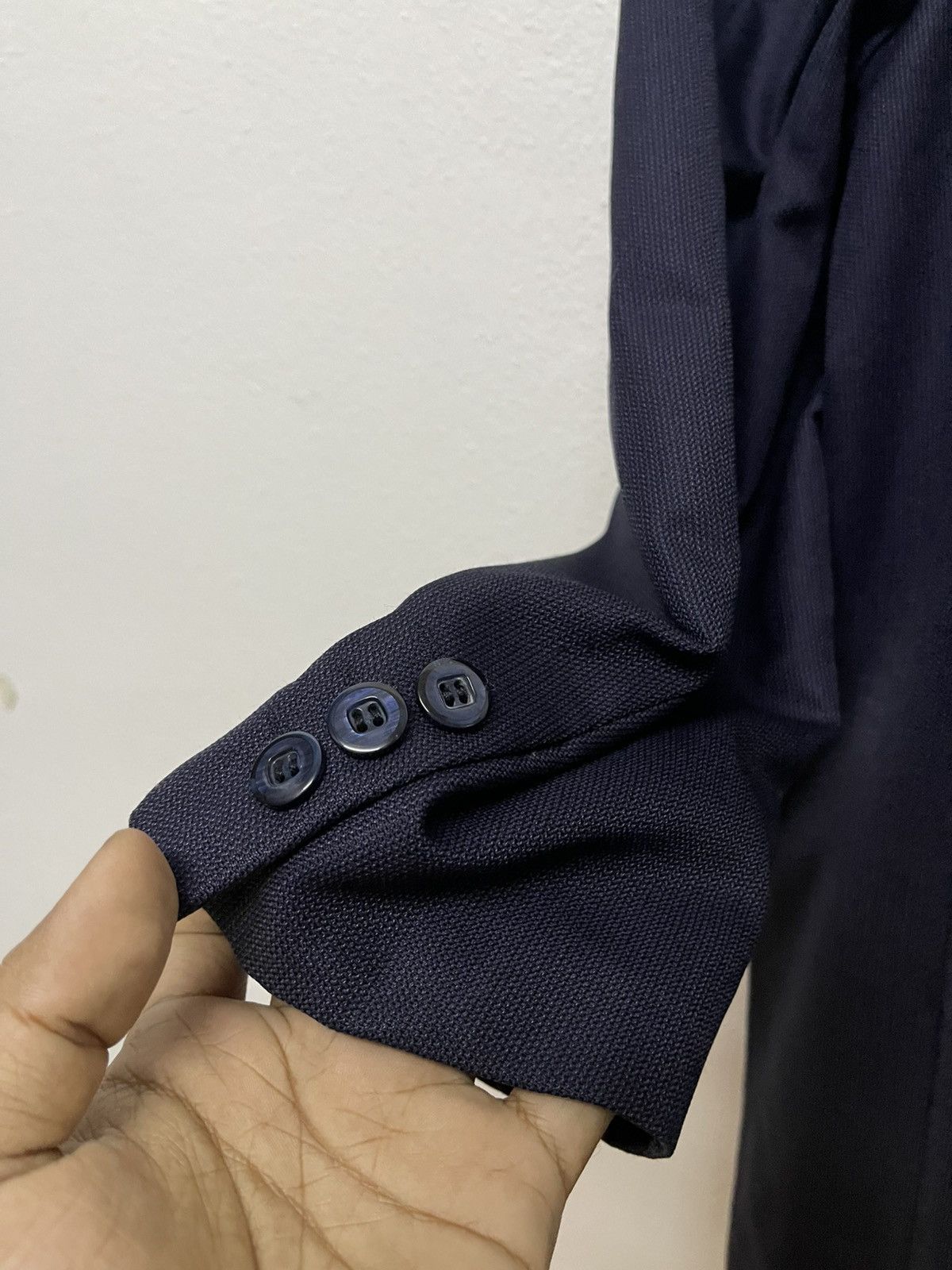 Balenciaga 2000s BALENCIAGA PARIS BLAZZER BLUE BLACK Size 38L - 12 Thumbnail