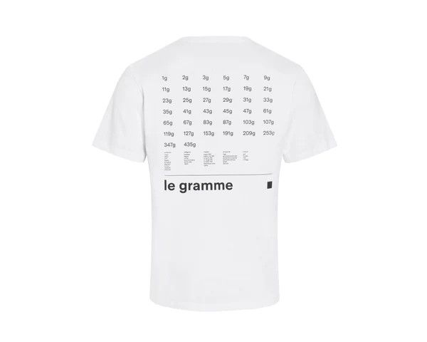 Le Gramme white t-shirt 240g Size US M / EU 48-50 / 2 - 6 Thumbnail