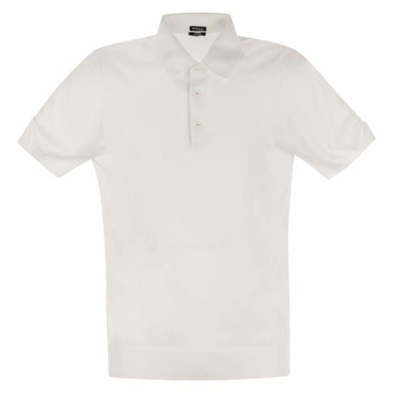 Kiton KITON Men Polo Shirts UMKXX3340C00P WHITE Size US L / EU 52-54 / 3 - 1 Thumbnail