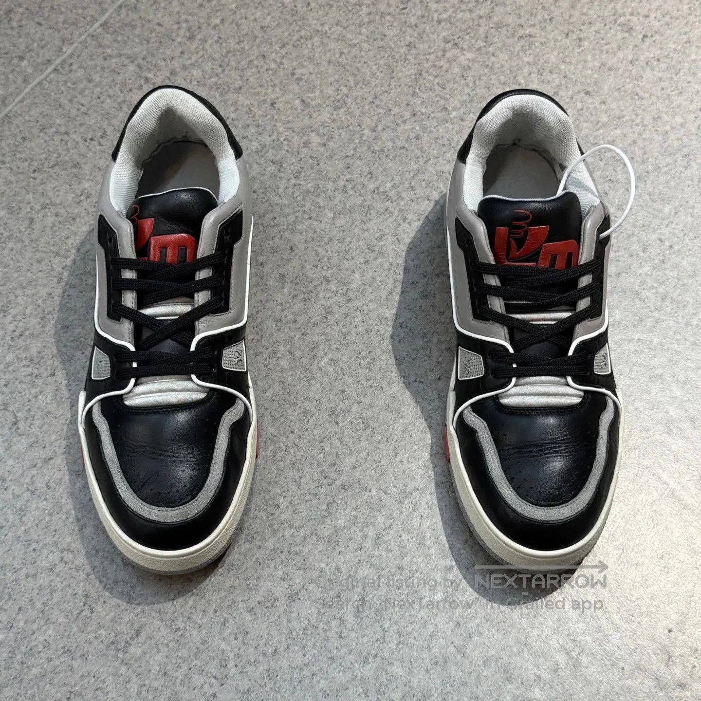 Louis Vuitton Black Lowtop Sneakers with Contrast Accents. Size US 7 / EU 40 - 5 Thumbnail