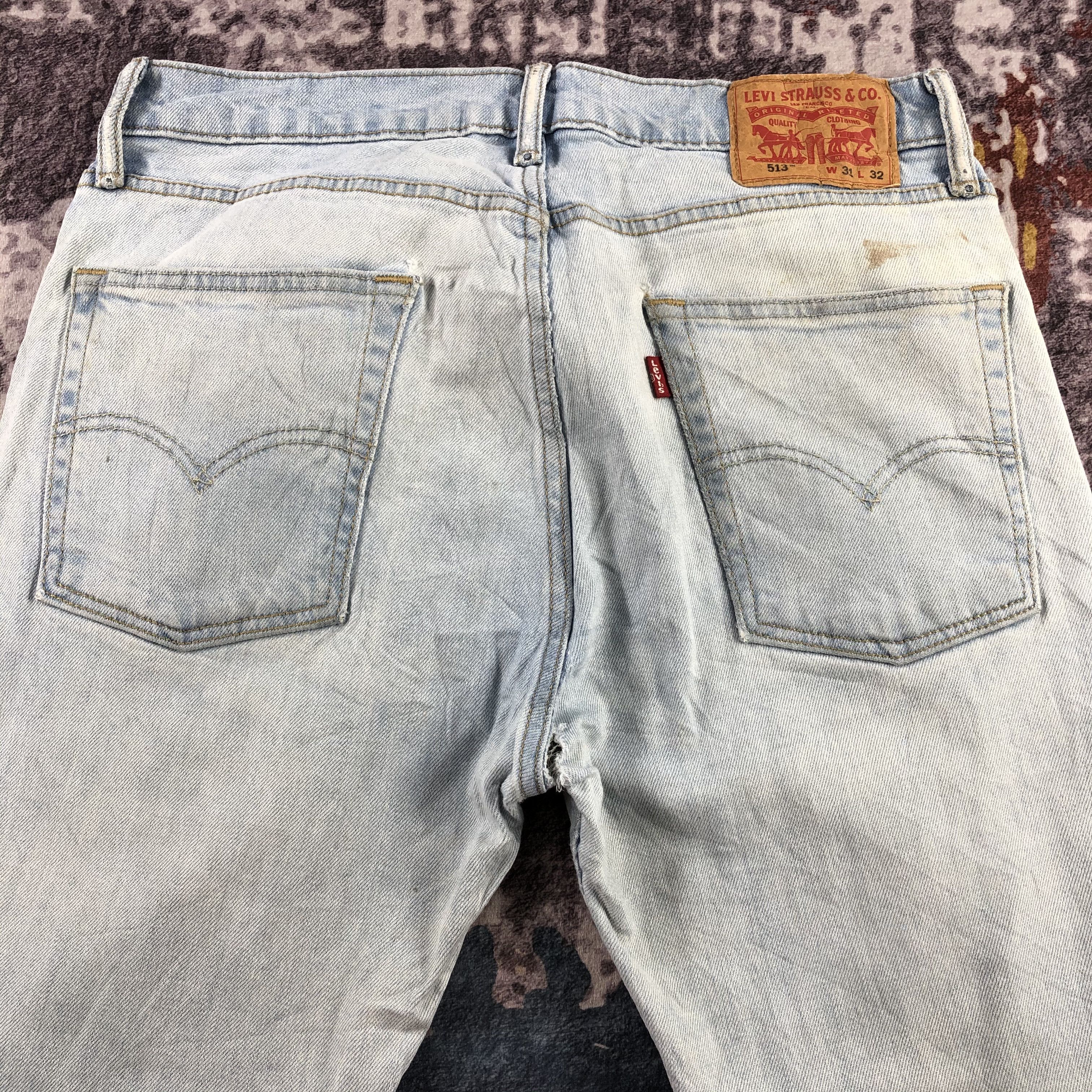 Levi's × Vintage Vintage Light Wash Levis 513 Jeans-JM3071 Size US 32 / EU 48 - 5 Thumbnail