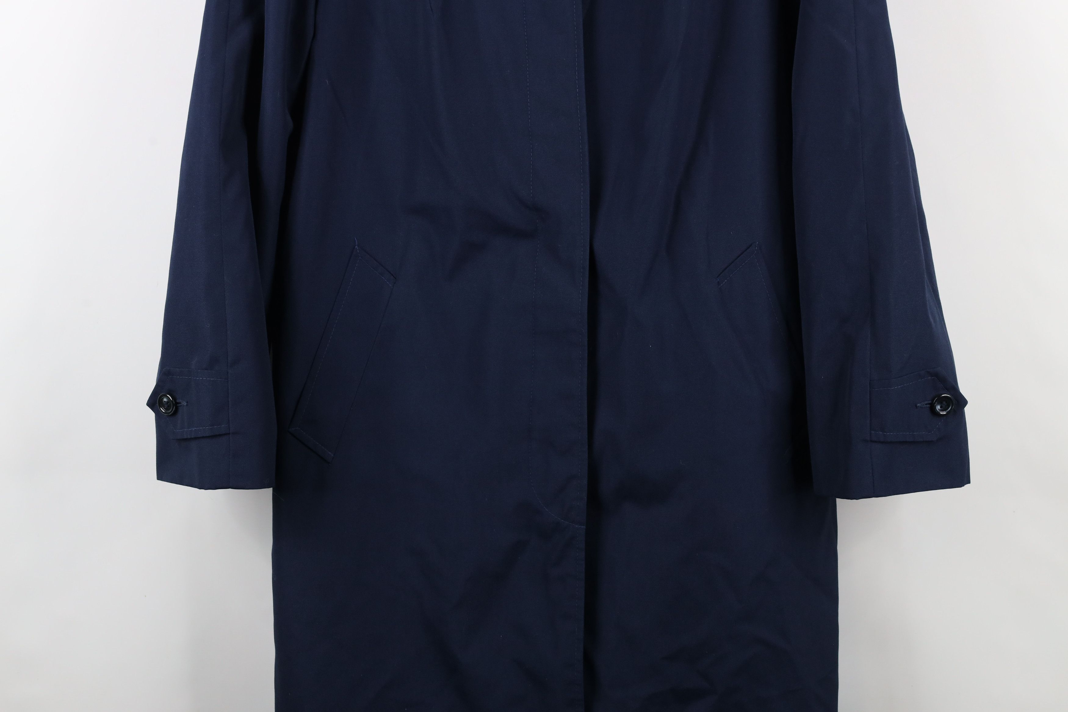 Vintage Vintage 70s Streetwear Length Trench Coat Rain Jacket Blue Size XXL / US 16-18 / IT 52-54 - 3 Thumbnail
