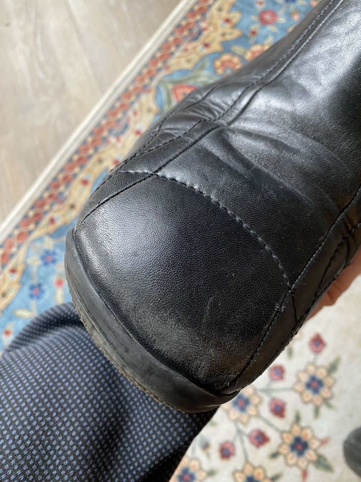 Vintage Prada Archive High-top Leather Boots