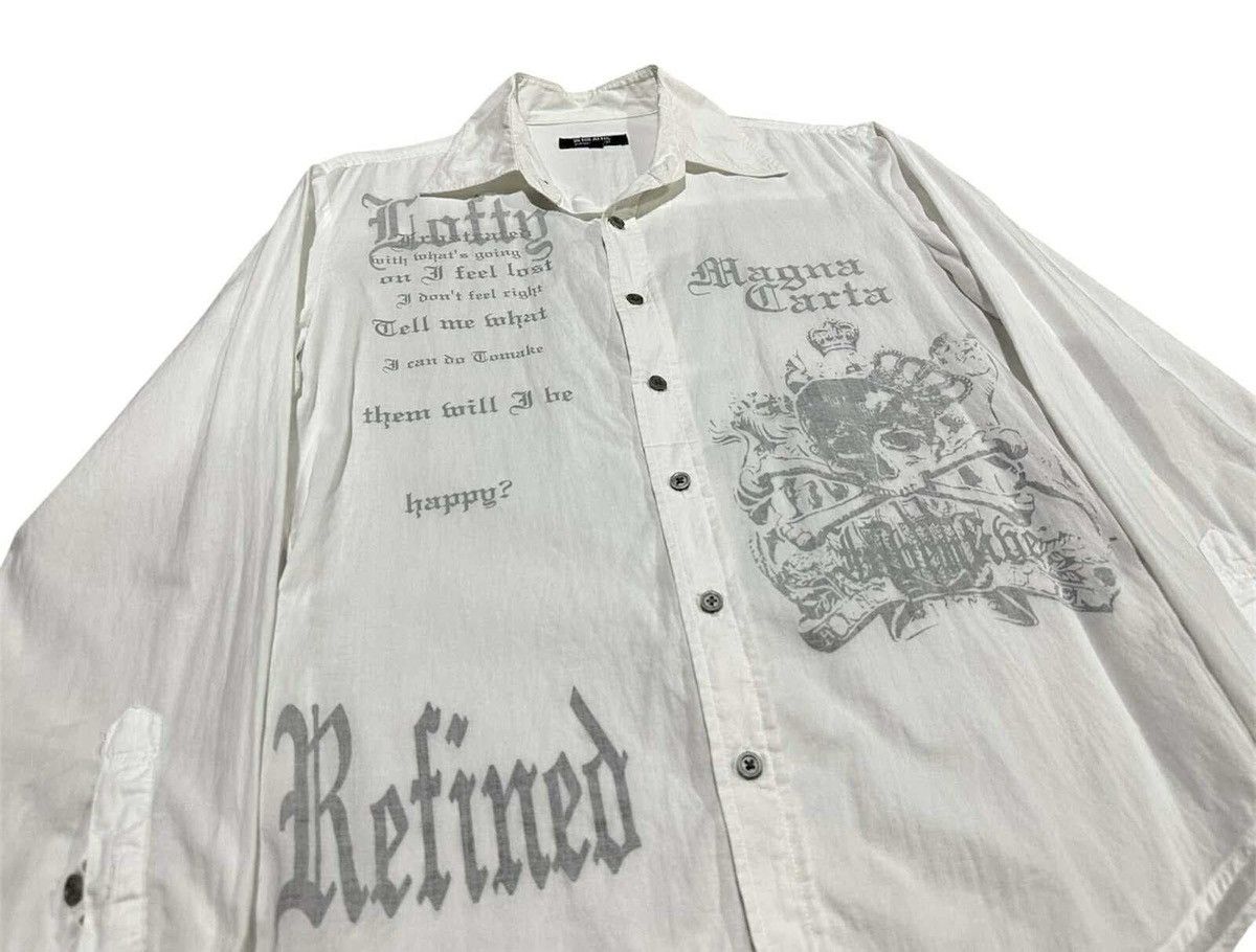 In The Attic 🔥Sick Y2K In The Attic Skull Poem Shirt Long Sleeve Punk Size US M / EU 48-50 / 2 - 2 Thumbnail