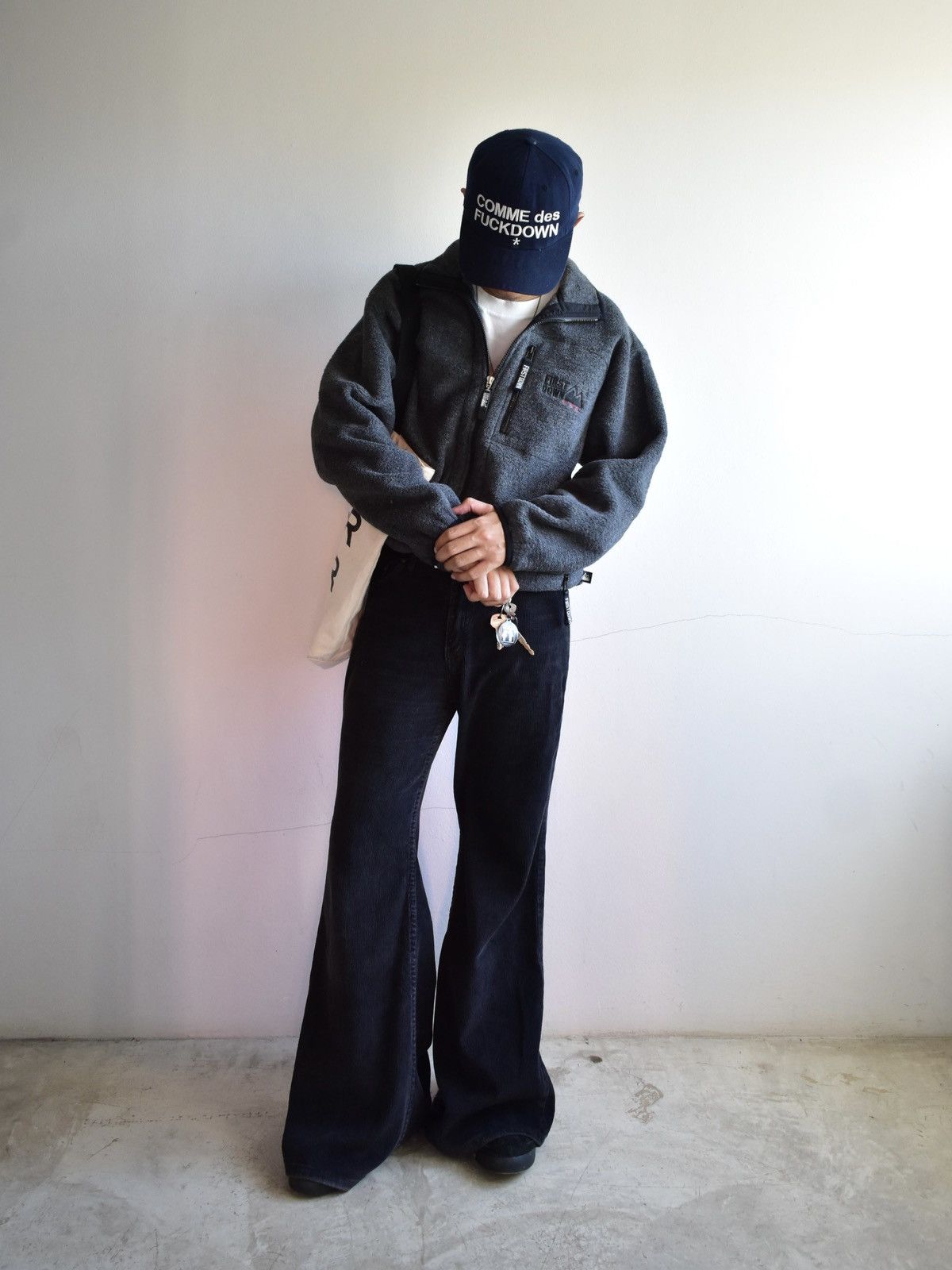 Vintage First Down Outdoor Fleece Jacket Zip Up Size US M / EU 48-50 / 2 - 3 Thumbnail