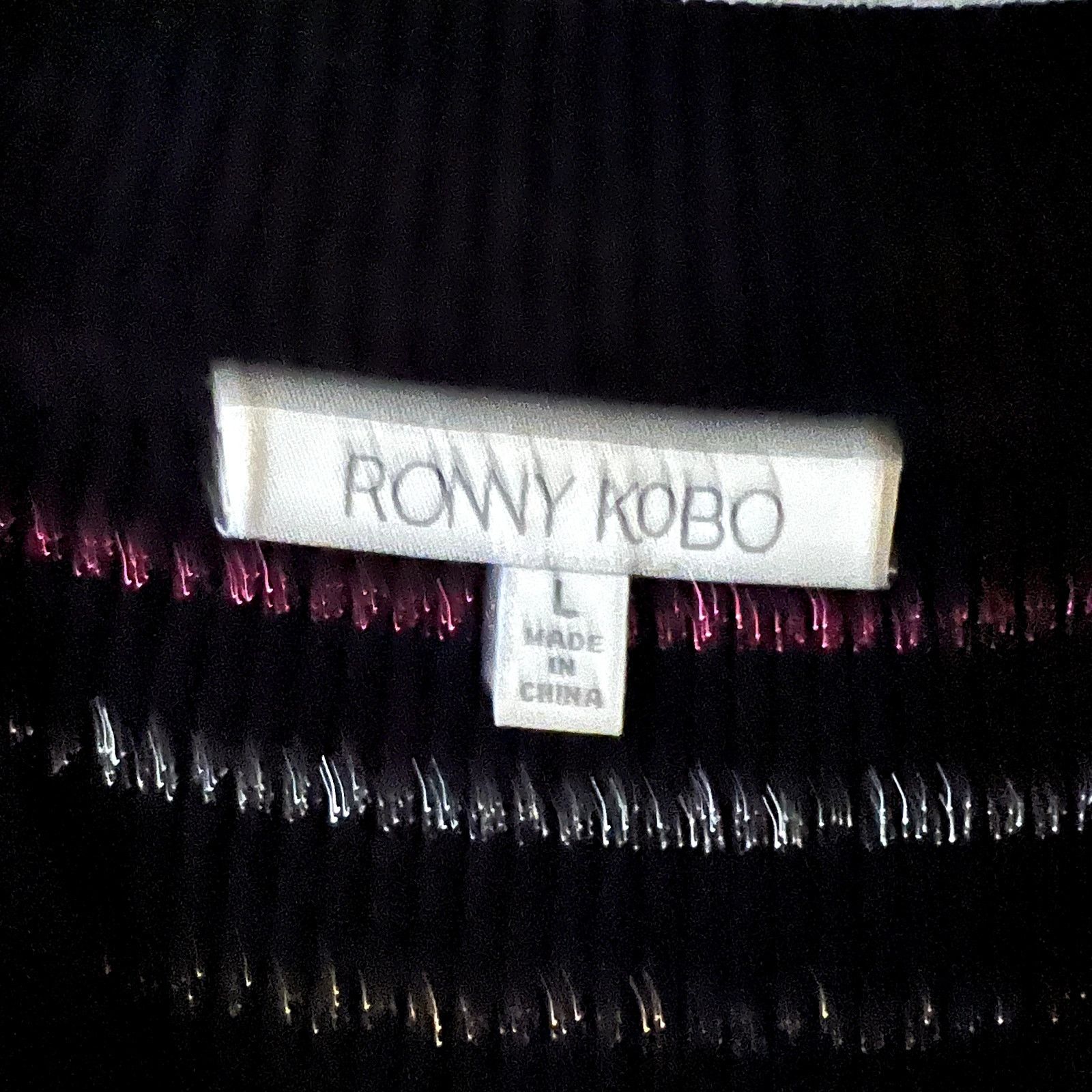 Ronny Kobo Ronny Kobo Icarus Black Knit Mini Striped Dress Long Sleeve Size L / US 10 / IT 46 - 2 Thumbnail