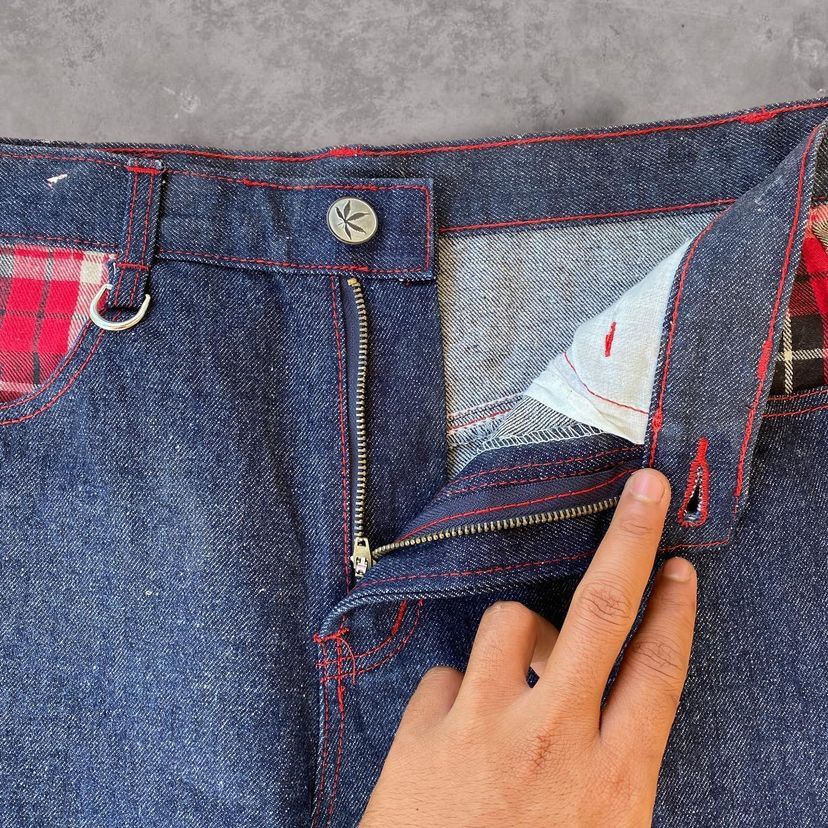 If Six Was Nine × Japanese Brand × Le Grande Bleu (L.G.B.) VINTAGE HEMP 17 OZ JEAN Size US 32 / EU 48 - 8 Thumbnail
