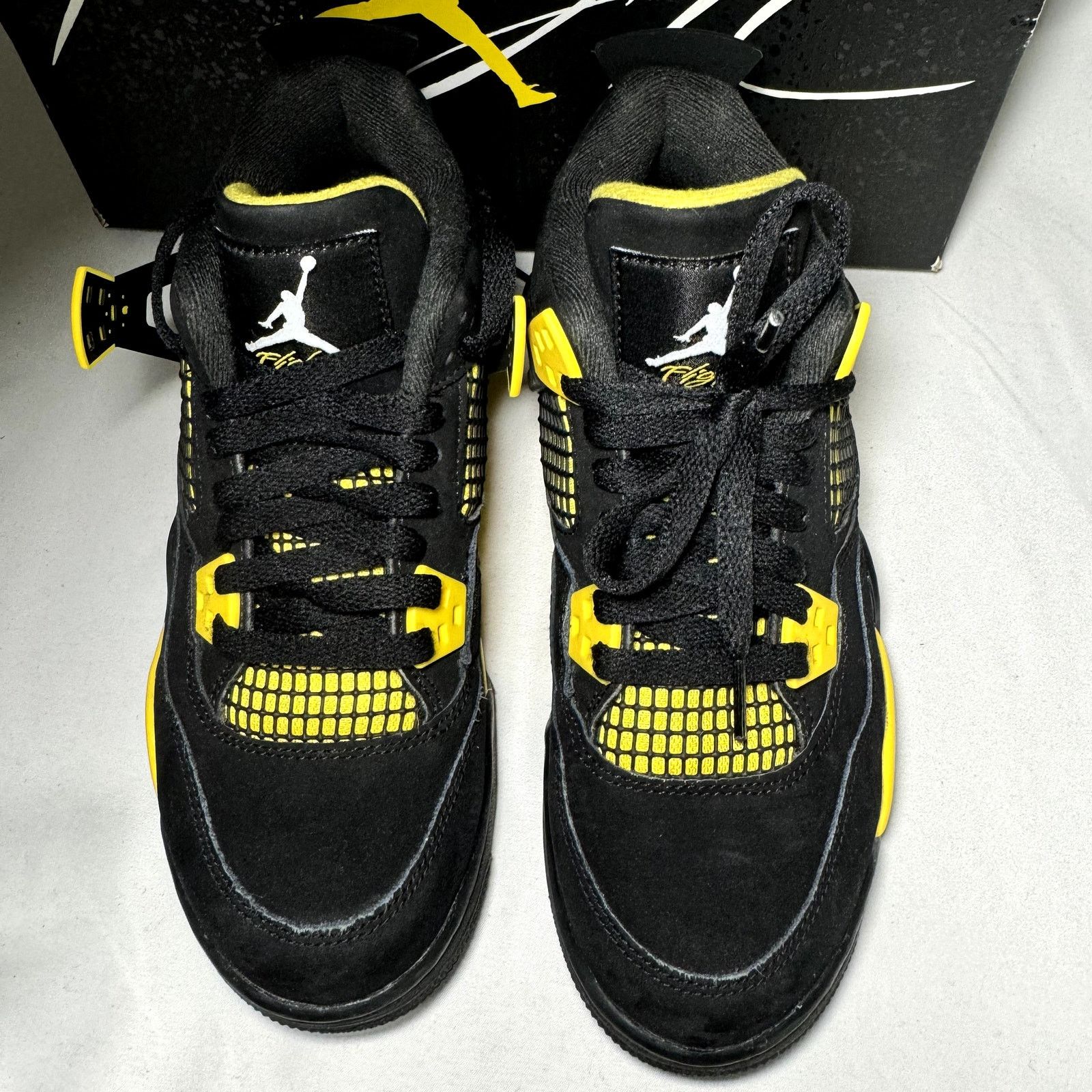 Jordan Brand × Nike Air Jordan 4 Retro GS Thunder 2023 Men's Shoes - Size 5.5 Size US 5.5 / EU 38 - 4 Thumbnail