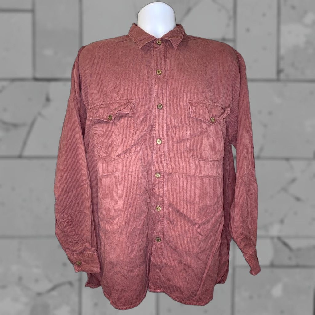 Tommy Bahama Tommy Bahama Shirt Men Red Silk Long Sleeve Button-Up Size L Size US L / EU 52-54 / 3 - 1 Thumbnail