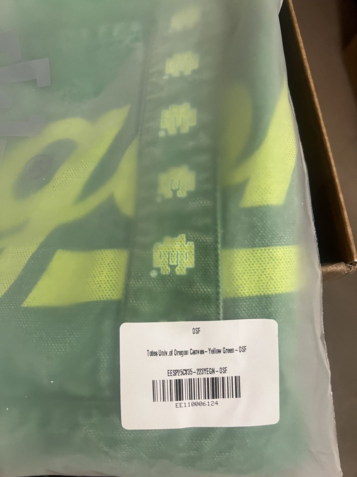 Eric Emanuel Eric Emanuel EE green NCAA Oregon Ducks tote bag Size ONE SIZE - 3 Thumbnail