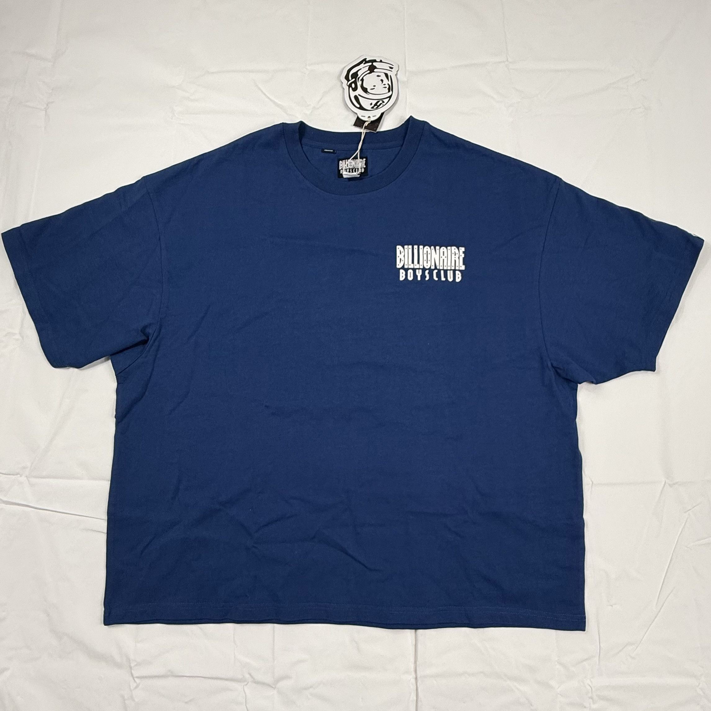 Billionaire Boys Club Billionaire Boys Club Blue Cropped Boxy Graphic T-Shirt XXL Size US XXL / EU 58 / 5 - 2 Thumbnail