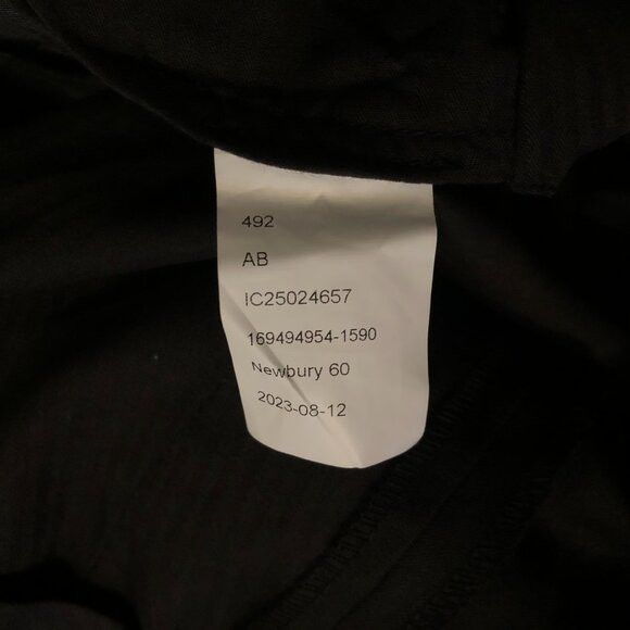 Indochino indochino men's new black 95%wool dress pants size: 40/30 Size 40R - 8 Thumbnail