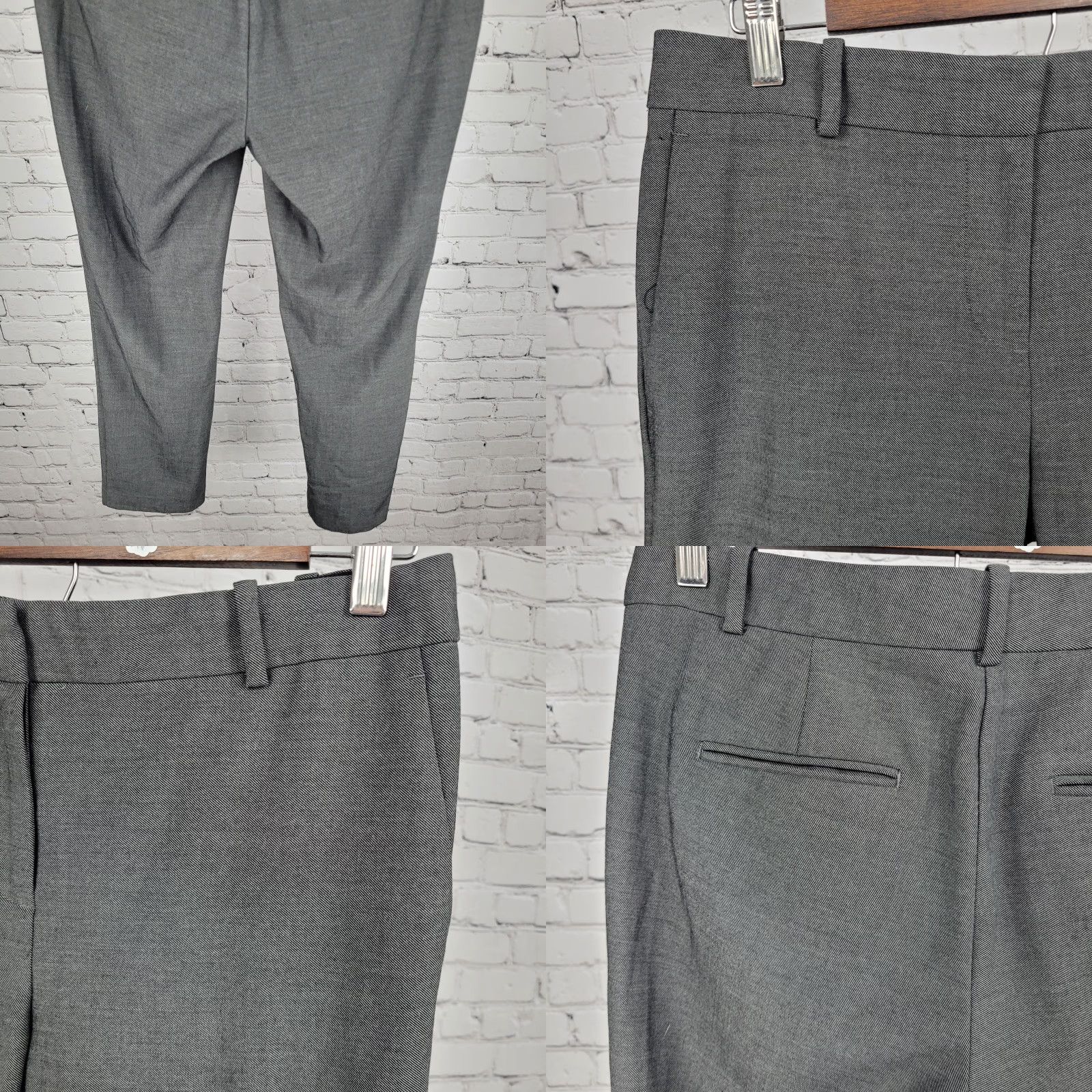 Ann Taylor Ann Taylor Grey Straight Pants Slacks Women Size 4 30x27 Size 27" / US 4 / IT 40 - 8 Thumbnail