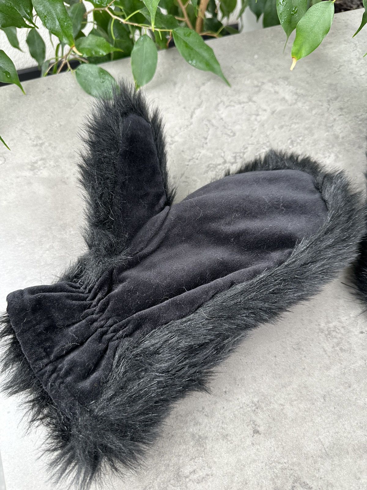 Gap Gap Faux Fur Mittens Size ONE SIZE - 3 Thumbnail
