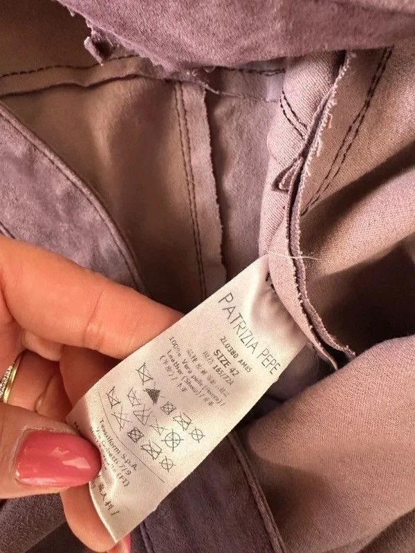 Patrizia Pepe Patrizia pepe burgund 36 leather trousers Size 28" / US 6 / IT 42 - 5 Thumbnail