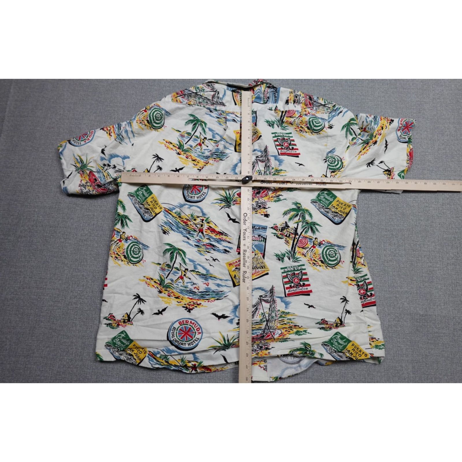 Vintage VINTAGE Angelica Shirt Mens 2XL White Hawaiian Floral Button-Up Adults 2XL Mens Size US XXL / EU 58 / 5 - 6 Thumbnail