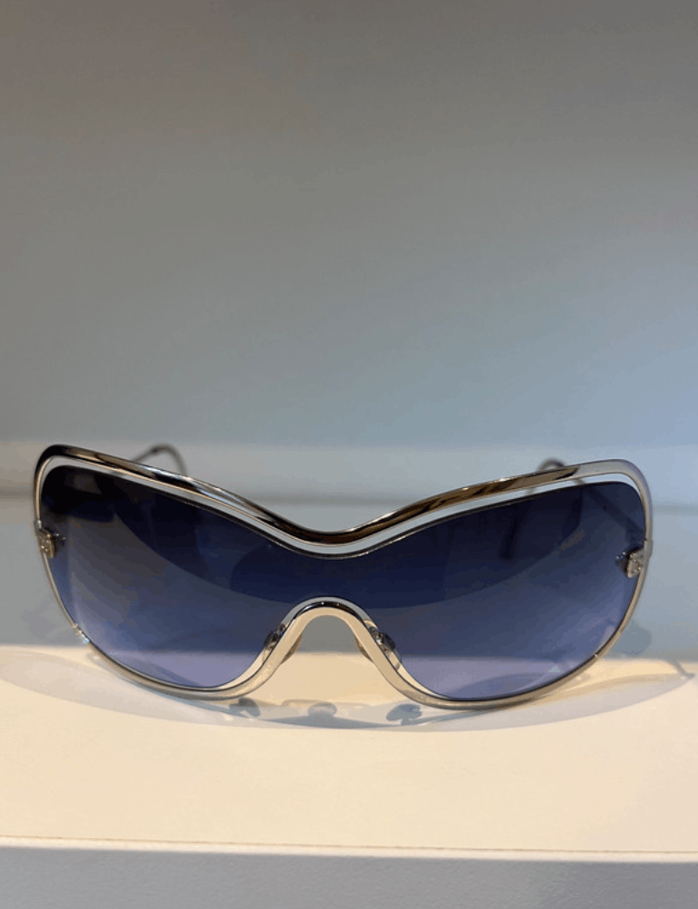 Chanel × Vintage CHANEL Sunglasses 4031 Rimless Rhinestone 4017 Shields RI832 Size ONE SIZE - 2 Thumbnail