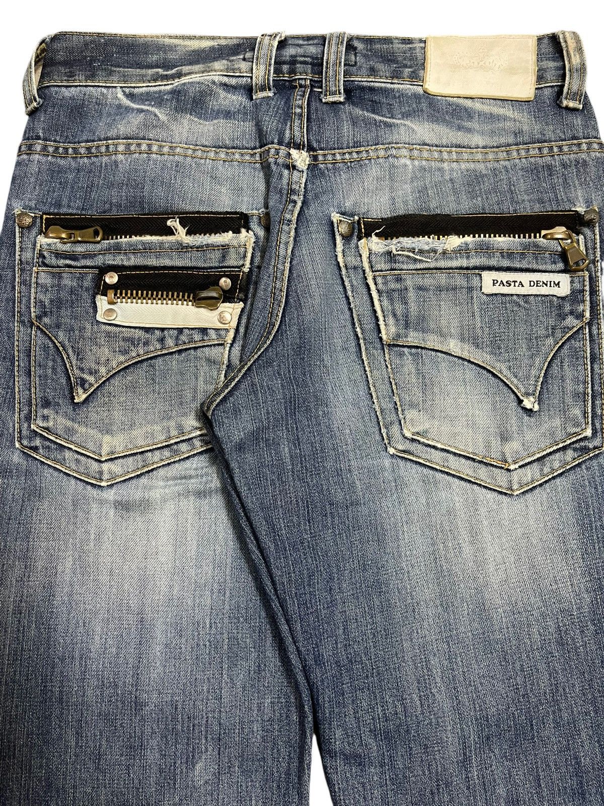 semanticdesign Vintage Japanese Brand Blue Wash Distressed Loose Jeans Size US 30 / EU 46 - 6 Thumbnail